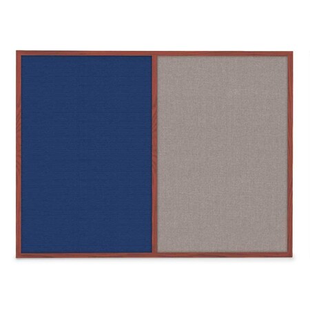 United Visual Products Slim Style Indoor Enclosed Corkboard, 48 UVRDS48SBH-SATIN-CORK